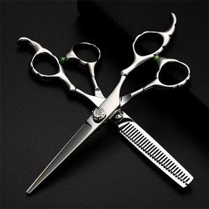 Tijeras de Peluquería Suzhou de 6 Pulgadas, Tijeras de Entresacar Planas de Acero Inoxidable para Diestros, Uso en Salón de Belleza, con Bolsa - Product Image 2