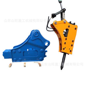 Martillo Hidráulico para Excavadora, Martillo de Perforación de Roca de Alta Frecuencia para Excavación de Túneles Mineros, Cabeza de Martillo de Ángulo Recto para Excavadora - Product Image 5