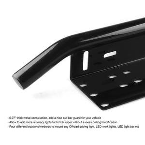 Hot-Selling Universal Anti-Collision Front Bumper Auxiliary Light <b>Bracket</b> Cross-Border Off-Road Lighting Aluminum Alloy License - Product Image 3