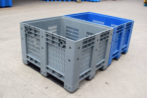 Sıcak satış endüstriyel büyük plastik palet kutusu depolama lojistik taşıma için katlanabilir toplu konteyner - Product Image 6