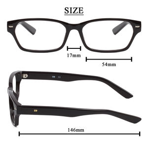 Óculos Ópticos Retangulares Retro TR90 com Armação Flexível e Transparente em Cores Sólidas - Product Image 2