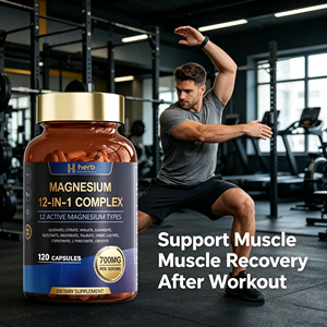 Cápsulas de Magnesio para Dormir y Aliviar el Estrés con Ashwagandha y L-Teanina, Marca Privada OEM ODM para Mujeres y Hombres - Product Image 2