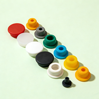 Bouchon d'étanchéité en caoutchouc silicone en forme de T OEM, résistant aux hautes températures, souple, pour l'étanchéité des flacons et verrerie de laboratoire