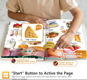 Libro Interattivo Sonoro con Copertina Rigida e Carta Offset per Bambini, Conoscenze Generali, Apprendimento Precoce, Formazione Cognitiva Prescolare - Product Image 4