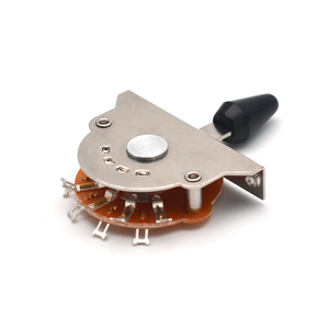 Công Tắc Chọn Pickup 3/5 Chiều Của Guitar Điện Với Núm Đen/Trắng/Vàng - Product Image 4