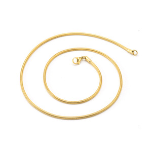 0.9mm, 1.2mm, 1.5mm, 2mm, 3mm, <span class=keywords><strong>4mm</strong></span> <span class=keywords><strong>20</strong></span> 인치 라운드 메쉬 스네이크 로프 체인 골드 블랙 로즈 골드 컬러 목걸이 쥬얼리 - Product Image 2