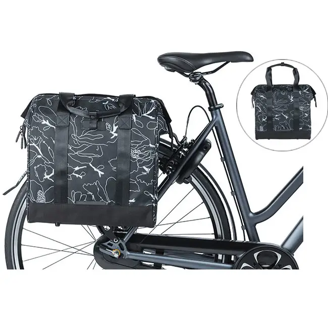 Oxford pannier bags 23L bicycle shopper waterprtoof bike rear seat cargotrunk bag rear bike basket bicycle bag