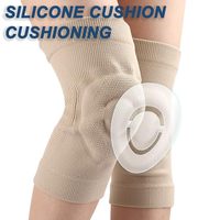 Genouillères de compression en silicone unisexe élastiques confortables pour le sport