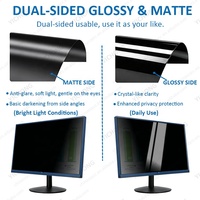 Film de protection d'écran anti-espion et anti-reflet 24 pouces 16:9 Widescreen pour moniteur d'ordinateur, en PET, anti-regard indiscret
