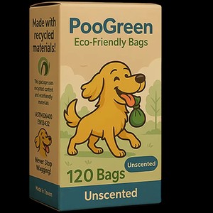 Sacs de caca biodégradables écologiques de marque pour chiens sac de caca en plastique épais en matériau épi pour déchets de chien - Product Image 1