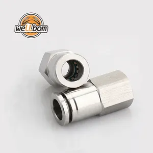 Push in Fittings 1/4'' MFL connect with 5/16'' OD Tube Speed fit for Cornelius Keg Ball Lock Disconnect corny