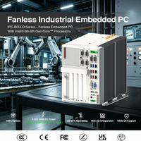 Contrôleur industriel Core I9/i7/i5/i3 9-36V Wide DC DIN Rail Embedded Fanless Box PC