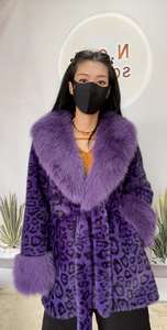 Cappotto Invernale 2025 Caldo e Impermeabile con Motivo Leopardato, Elegante Trench Lungo in Pelliccia di Visone per Donne - Product Image 5