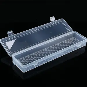 New Plastic PP Foldable <strong>Rectangle</strong> Brush Painting Pencils Storage Box Watercolor Pen Container Drawing Tools <strong>Bin</strong> - Product Image 1