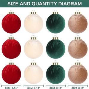 Adornos Navideños al por Mayor, Personalizados, 12 Piezas de Bolas de Navidad - Product Image 3