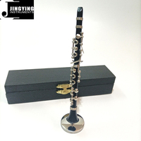 2024 Jingying Music Miniature Wood Wind Musical Instruments Model,Mini Clarinet Model Home Decoration Birthday Instrument Gift
