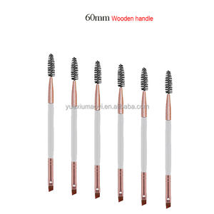 Venta al por mayor de pelo sintético profesional de doble cabeza de <span class=keywords><strong>cejas</strong></span> y pestañas de maquillaje personalizado conjunto de maquillaje cómodo mango de aplicación facial - Product Image 6