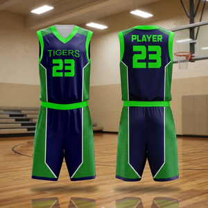 Ensemble de maillots de basket-ball respirants sublimés personnalisés pour uniforme en maille sans manches à col en V noir unisexe adulte Nom de l'équipe Numéro 00 - Product Image 4
