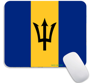 Tapis de souris avec drapeau d'Antigua pour hommes et femmes, base en caoutchouc antidérapante, tapis de bureau pour ordinateur portable, PC, jeux, maison ou bureau