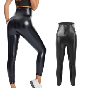 Femmes taille haute boutonné Shapewear collants <span class=keywords><strong>de</strong></span> sport contrôle du ventre pantalons <span class=keywords><strong>de</strong></span> Yoga effet <span class=keywords><strong>de</strong></span> levage des fesses Fitness pantalons <span class=keywords><strong>de</strong></span> survêtement Leggings - Product Image 1