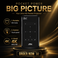 Mini projecteur intelligent DLP 4K P9 2e génération, portable, Android 9.0, WiFi, projecteur de cinéma maison, écran tactile