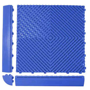 Dalles de <span class=keywords><strong>garage</strong></span> modulaires pour lavage de voitures, emboîtables, robustes, épaisses, colorées, en plastique ventilé, pour le detailing automobile - Product Image 5
