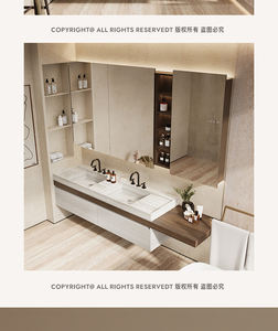 Haute qualité luxe élégant carré dames femmes Vanidad <span class=keywords><strong>Del</strong></span> Cuarto Bano Salle De Bains Vanite luminaire conceptions décorations préfabriquées - Product Image 4