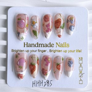 <span class=keywords><strong>Uñas</strong></span> Acrílicas de Girasol de Alta Calidad al por Mayor, Kit de Manicura con Diseño Personalizado, <span class=keywords><strong>Uñas</strong></span> Postizas a Presión - Product Image 4