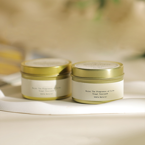 <span class=keywords><strong>Velas</strong></span> Aromáticas de Cera de Soja Pequeñas, en Latas Doradas y Plateadas, para Decoración del Hogar, Regalos de Boda, Personalizadas, Venta al Por Mayor - Product Image 2