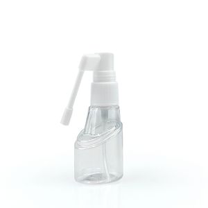 Transparente 20ml Kunststoff-Sprüh flasche für Nasen-und Hals wippen mit langer kurzer Düse für medizinische Flüssigkeits sprays - Product Image 5