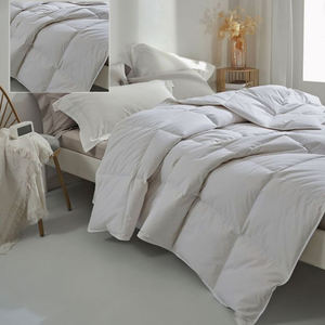 Meilleur service Couverture de couette King Queen Size Housse en coton résistant au duvet avec plumes de canard blanc <span class=keywords><strong>Literie</strong></span> design cousue - Product Image 3
