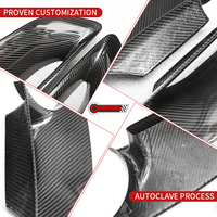 Cache-phares arrière latéraux en fibre de carbone sèche style OEM pour pièces de carrosserie Ferrari 488