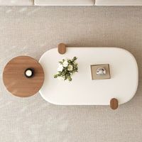 Table basse rectangulaire en bois moderne et minimaliste pour salon, design luxueux, écologique, durable, meubles pour la maison