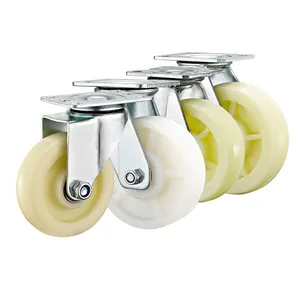 3"4"5"6"8" Nylon PA PP Polypropylene Plastic Trolley Wheels Industrial Casters Heavy Duty Caster Wheels