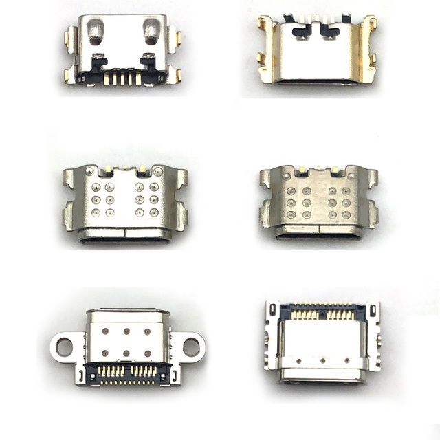 100% Original USB Charging Port Connector Board Parts Flex Cable for LG K12 K8 K8 PLUS V30 V40 Q60  Conector Placa De Carga