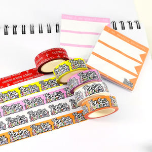 Suministros para <span class=keywords><strong>Scrapbooking</strong></span>, Cintas Decorativas Japonesas, Adhesivos Impresos Personalizados al por Mayor, <span class=keywords><strong>Papel</strong></span> Adhesivo Activado por Agua, Acrílico de una Sola Cara - Product Image 5