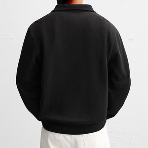 Felpa con Zip a un Quarto Personalizzata con Logo, in Cotone Pesante, Pullover Oversize Streetwear, Vestibilità Ampia, Mezza Zip - Product Image 3