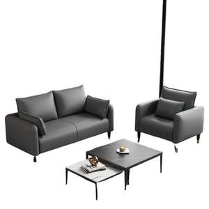 Sofá Minimalista Moderno de Una Línea, Cuadrado, Tapizado con Relleno de Espuma para Sala de Estar, Oficina, Áreas de Recepción - Product Image 5