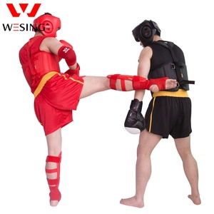 Parastinchi Personalizzati Wesing OEM in Pelle Rossa per Arti Marziali e Allenamento Sanda - Product Image 5