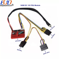 Módulo de Fuente de Alimentación PICO PSU de 160W, Salida de 24 Pines ATX, Conector de Entrada de CC de 5.5*2.5MM y 12V para Caja de Ordenador Mini ITX