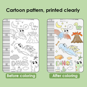 Autocollant de <span class=keywords><strong>mesure</strong></span> de hauteur Foska Doodling, autocollants muraux de <span class=keywords><strong>mesure</strong></span> de hauteur pour les chambres de bébé, autocollant mural de hauteur de dessin animé pour la chambre des enfants - Product Image 5