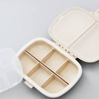 Vente chaude, organiseur de pilules de voyage à 8 compartiments, boîte à pilules quotidienne, porte-médicaments portable, boîte à pilules