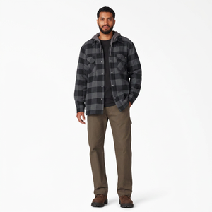 Veste décontractée à manches longues boutonnée avec logo personnalisé, modèle 2025, la plus vendue, en flanelle à carreaux pour homme, en promotion, service OEM - Product Image 1