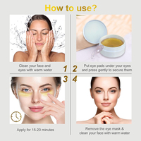 Patchs pour les yeux contre les cernes et les poches, masques rafraîchissants pour les poches sous les yeux, réduction des ridules et des rides, anti-âge, 30 paires