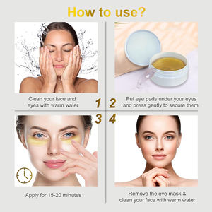 Patchs sous les <span class=keywords><strong>yeux</strong></span> pour les cernes et les <span class=keywords><strong>yeux</strong></span> <span class=keywords><strong>gonflés</strong></span>, masques pour les <span class=keywords><strong>yeux</strong></span> rafraîchissants pour les poches sous les <span class=keywords><strong>yeux</strong></span>, réduction des ridules et des rides, anti-âge 30 paires - Product Image 6