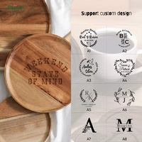 Assiettes et Plateaux en Bois Ronds Plats pour Restaurants, Grands et Petits, en Chêne, Acacia ou Teck, Idéals pour Sushi et Repas