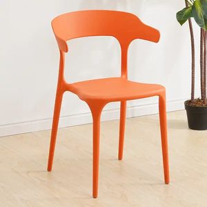 Modern Simple Design Stackable Home & Restaurant Outdoor Dining <b>Chairs</b> PP Plastic Colors - Product Image 6