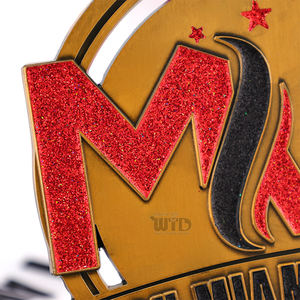 Medallas Deportivas Personalizables al por Mayor con Diseño 3D en Oro para Fisicoculturismo y Levantamiento de Pesas, Premios para Entrenadores y Clubes, Regalos de Bienvenida para Campeones - Product Image 6