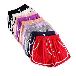 2025 Women's Sports <b>Shorts</b> New Regular Fit Casual <b>Plus</b> <b>Size</b> High <b>Waist</b> <b>Elastic</b> Drawstring Student Running Polyester/Cotton - Product Image 4