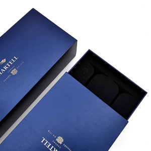 Linh Hoạt Nhà sản xuất tùy chỉnh giấy ưa thích cứng nhắc tông sang trọng trượt ngăn kéo Brandy bao bì Whisky rượu sâm banh Hộp quà tặng - Product Image 1